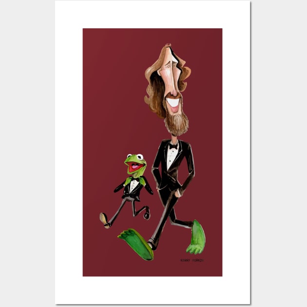 Steppin' Out with Jim and Kermit Wall Art by Durkinworks